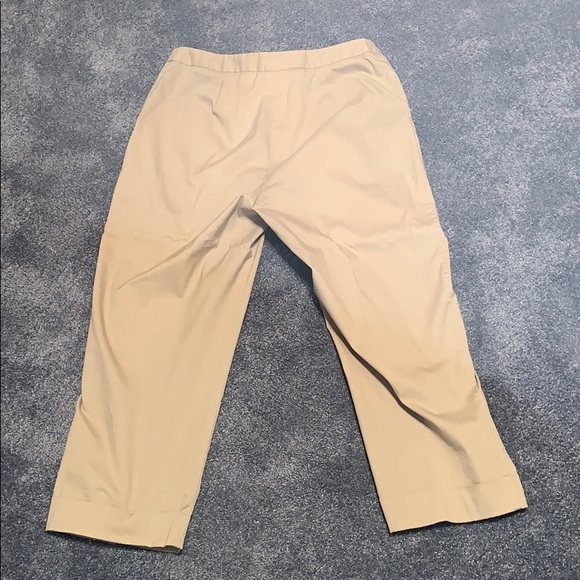 CHARTER CLUB CROPPED KHAKIS - Picture 2 of 4